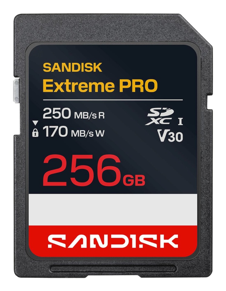 SanDisk mälukaart 256GB Extreme PRO UHS-I U3 V30 SD