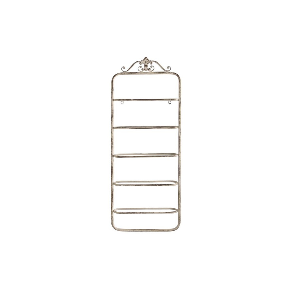 BGB Pudelialus DKD Home Decor Metall valge (39 x 9,5 x 102,5 cm)