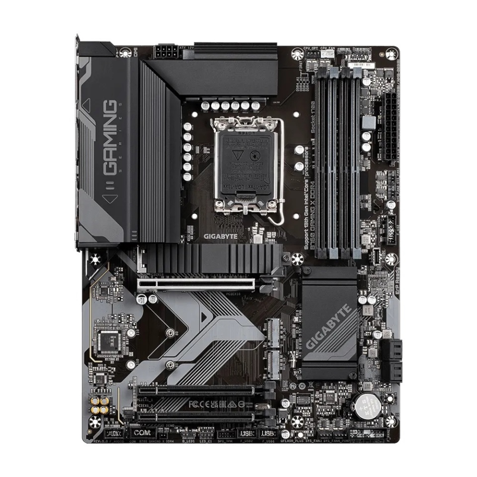 Gigabyte emaplaat B760 GAMING X, Intel, LGA1700, DDR4, ATX