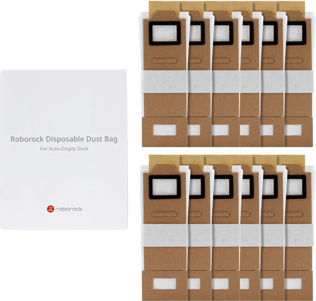 Roborock tolmukotid Automatic Emptying Station Dust Bag, 12tk