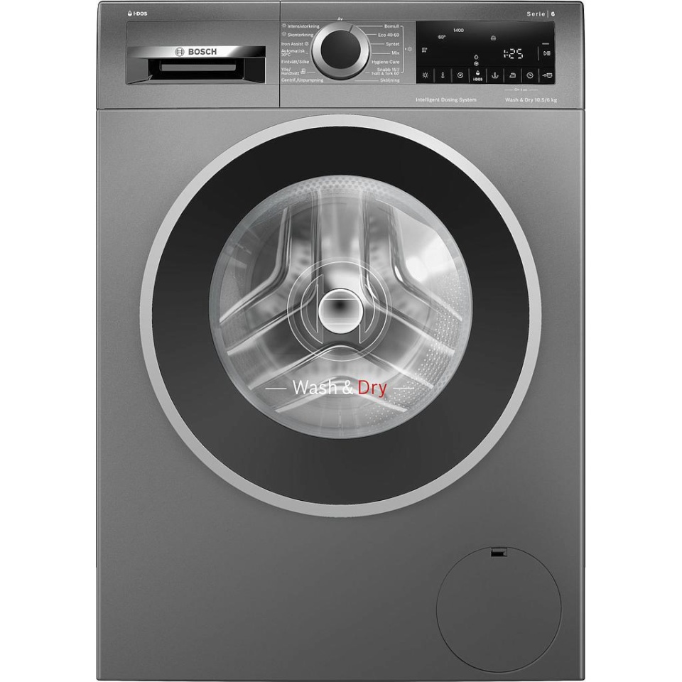 Bosch kuivatiga pesumasin WNG254ARSN Series 6 Washer-Dryer, 10,5kg/ 6kg, 1400 p/min, hall