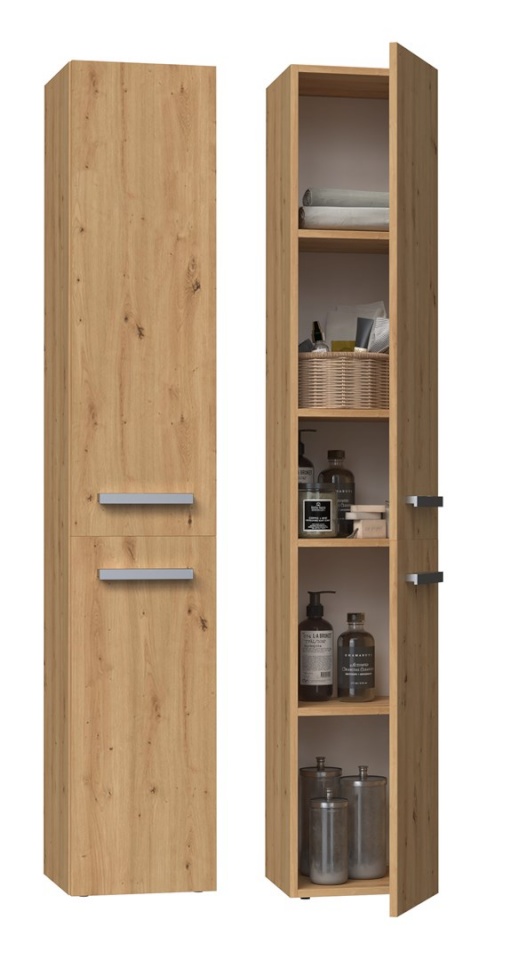 Top E Shop vannitoakapp NEL II ARTISAN bathroom storage cabinet Oak