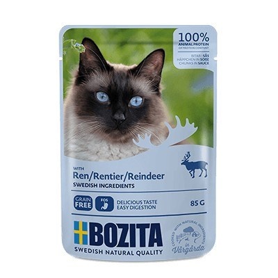 Bozita kassitoit Pouch HiS Reindeer 85g