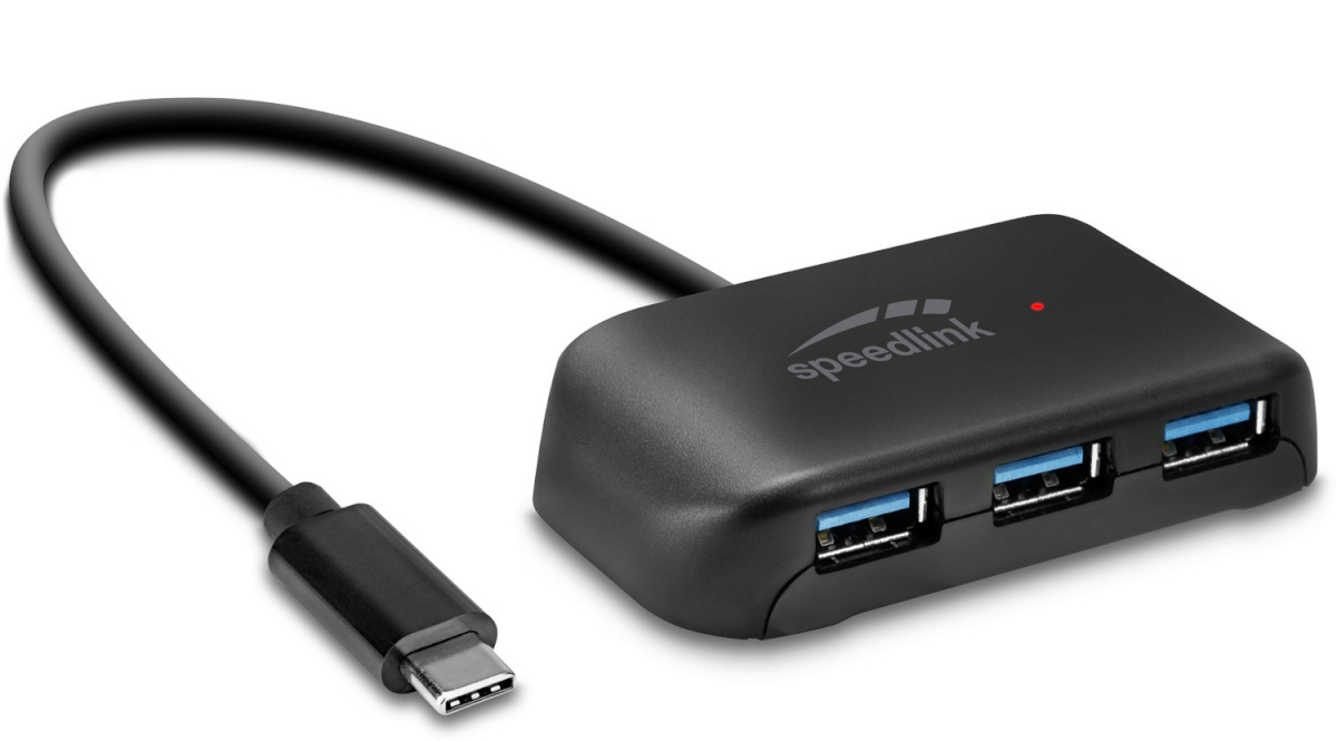 Speedlink USB jagaja Snappy Evo USB-C 4-port (SL-140202)