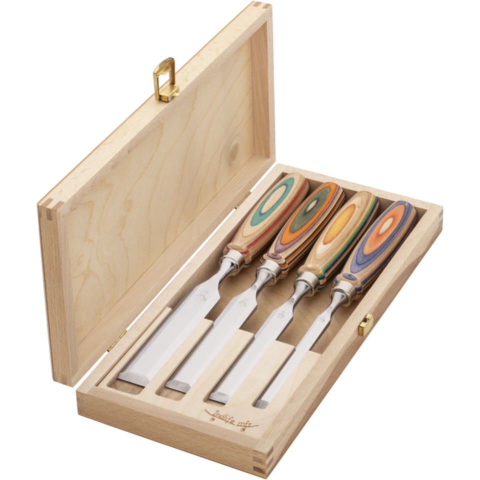Kirschen peitlite komplekt Firmer Chisel Set WINAC in wooden box