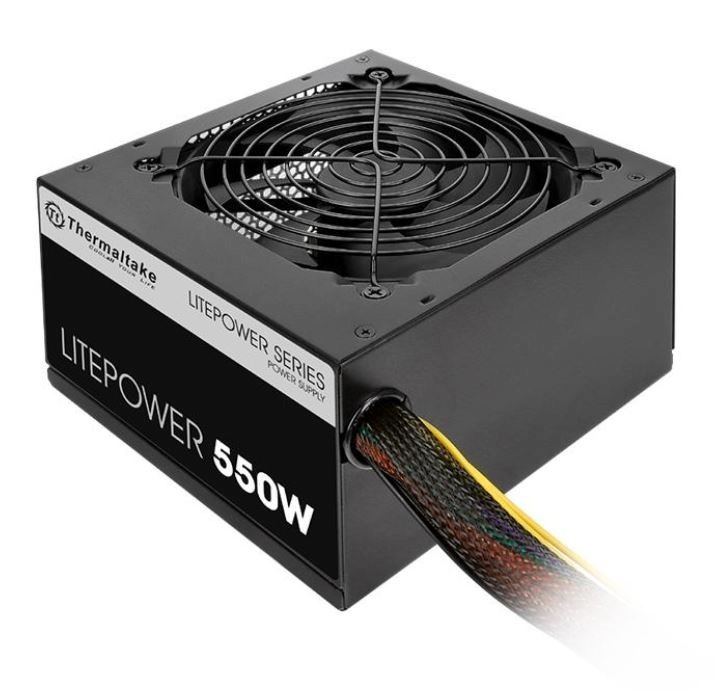 Thermaltake toiteplokk Litepower II must 550W (Active PFC, 2xPEG, 120mm, Single Rail)