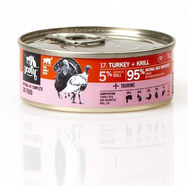 3coty kassitoit Turkey with Krill, 80g