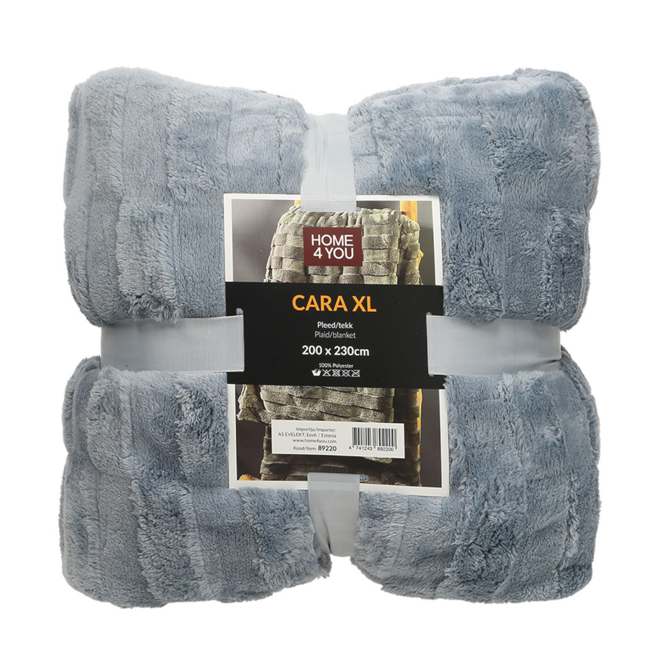 H4Y pleed Cara XL, 200x230cm, sinakashall