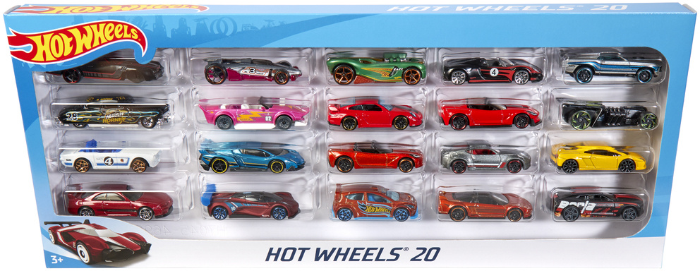 Hot Wheels mänguautod, 20 tk.