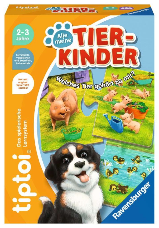 Ravensburger pusle tiptoi All My Animal Children 00108