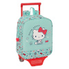 Hello Kitty ratastega koolikott Sea lovers türkiissinine 22x27x10cm