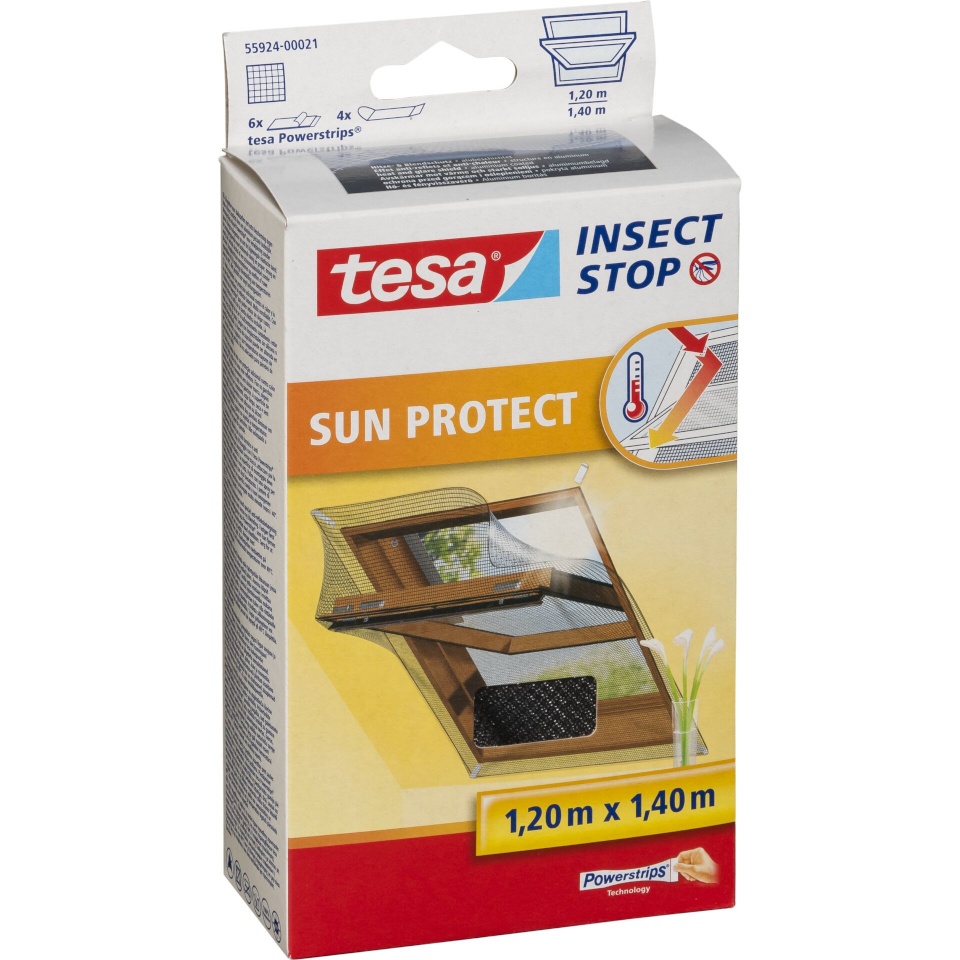 Tesa putukavõrk Insect Stop Roof Window Sun Protect 1,2X1,4m 55924