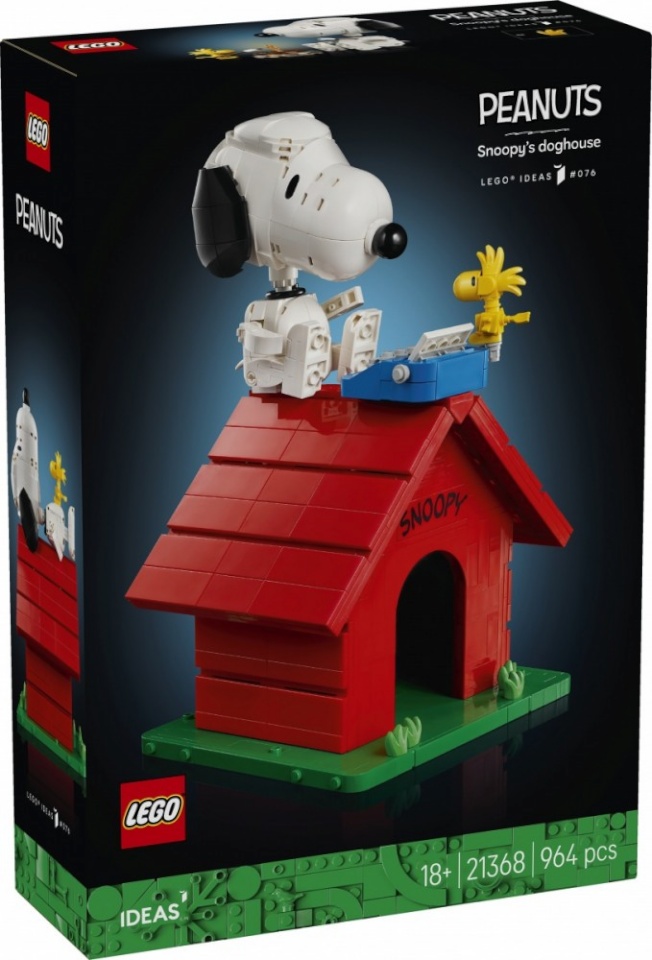 LEGO klotsid 21368 Ideas Peanuts: Snoopys Hundehütte