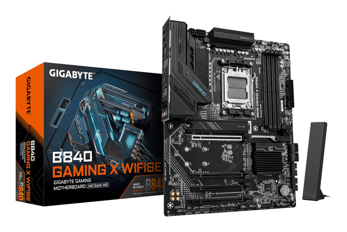 Gigabyte emaplaat B840 GAMING X WIFI6E (B840,AM5,ATX,DDR5)
