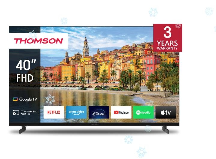 Thomson televiisor 40" 40FG2S14 Smart FHD 1920x1080 Wireless LAN Bluetooth Google TV, must 