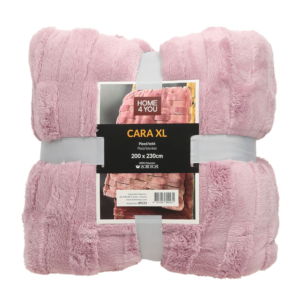 H4Y pleed Cara XL, 200x230cm, roosa