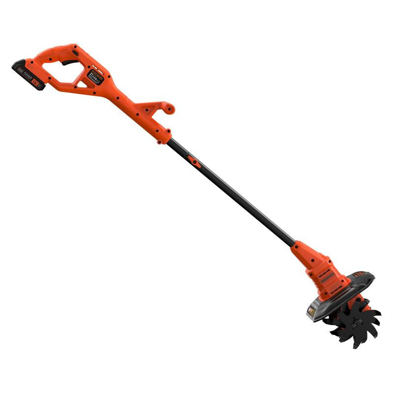 must & DECKER BETL1820L-QW Tiller, Loaded, 18 V, 2 Ah