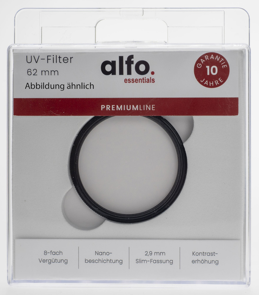 Alfo filter 37 mm MC nano UV-klaasfilter