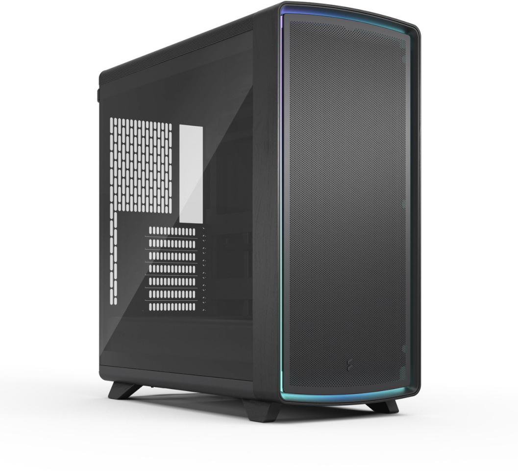 Fractal Design korpus Summit Ambience Blackout TG Light Tint (must/holz)