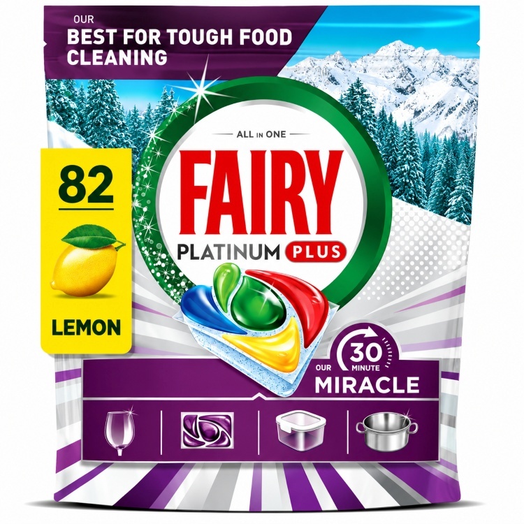 Fairy nõudepesumasina tabletid Our 30 Minute Miracle Platinum Plus, 82tk