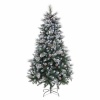 BGB Christmas Jõulupuu valge punane roheline PVC Metall Polüetüleen Lumine 210 cm