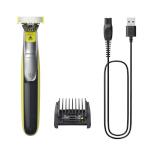 Philips pardel QP2734/20 OneBlade 360 Face Shaver/Trimmer, must/roheline