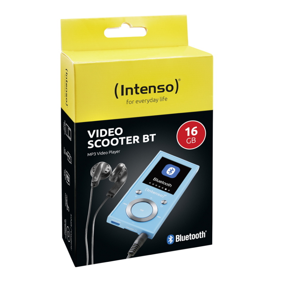 Intenso mp3-mängija MP3 Player Video Scooter 16GB, 1,8" LCD, sinine