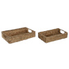 Home ESPRIT Kandikute komplekt naturaalne Troopiline 40x26x9cm (2tk)