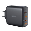 Aukey seinalaadija Wall Charger PA-B7S, 1xUSB-A, 3xUSB-C, 100W GaN, must