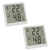 TFA ilmajaam 30.5059.02.02 Set of 2 Digital Thermo-Hygrometers, valge