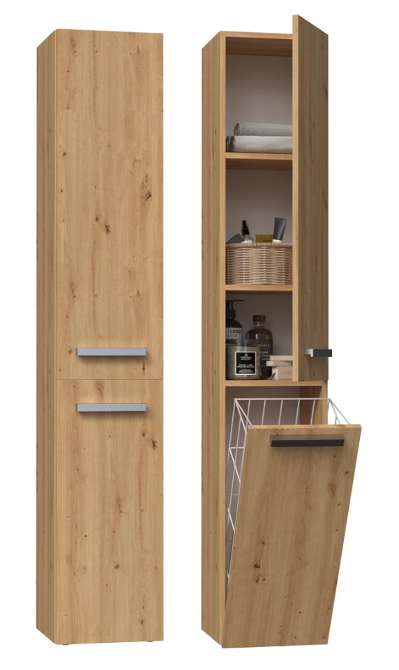 Top E Shop vannitoakapp NEL IV ARTISAN bathroom storage cabinet Oak