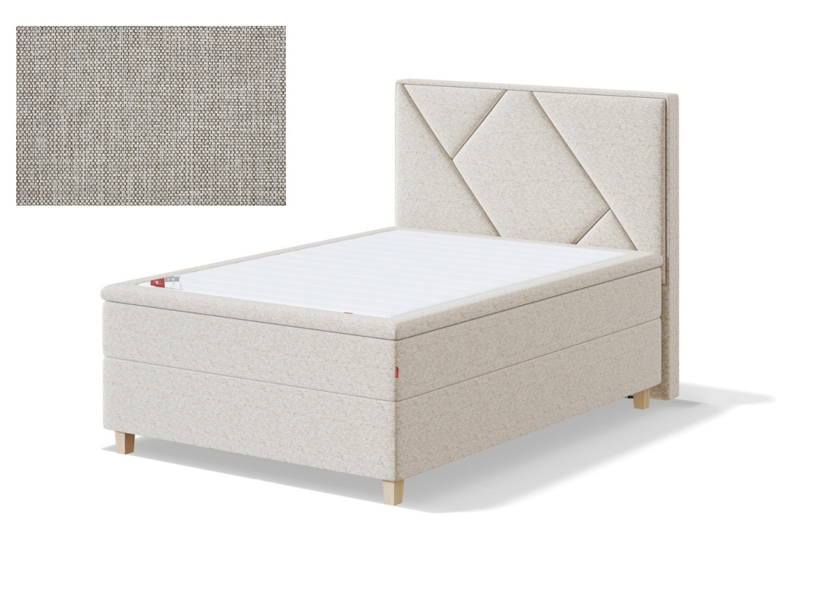 Sleepwell kontinentaalvoodi RED CONTINENTAL, 140x200x50cm, MANGO beež, keskmine