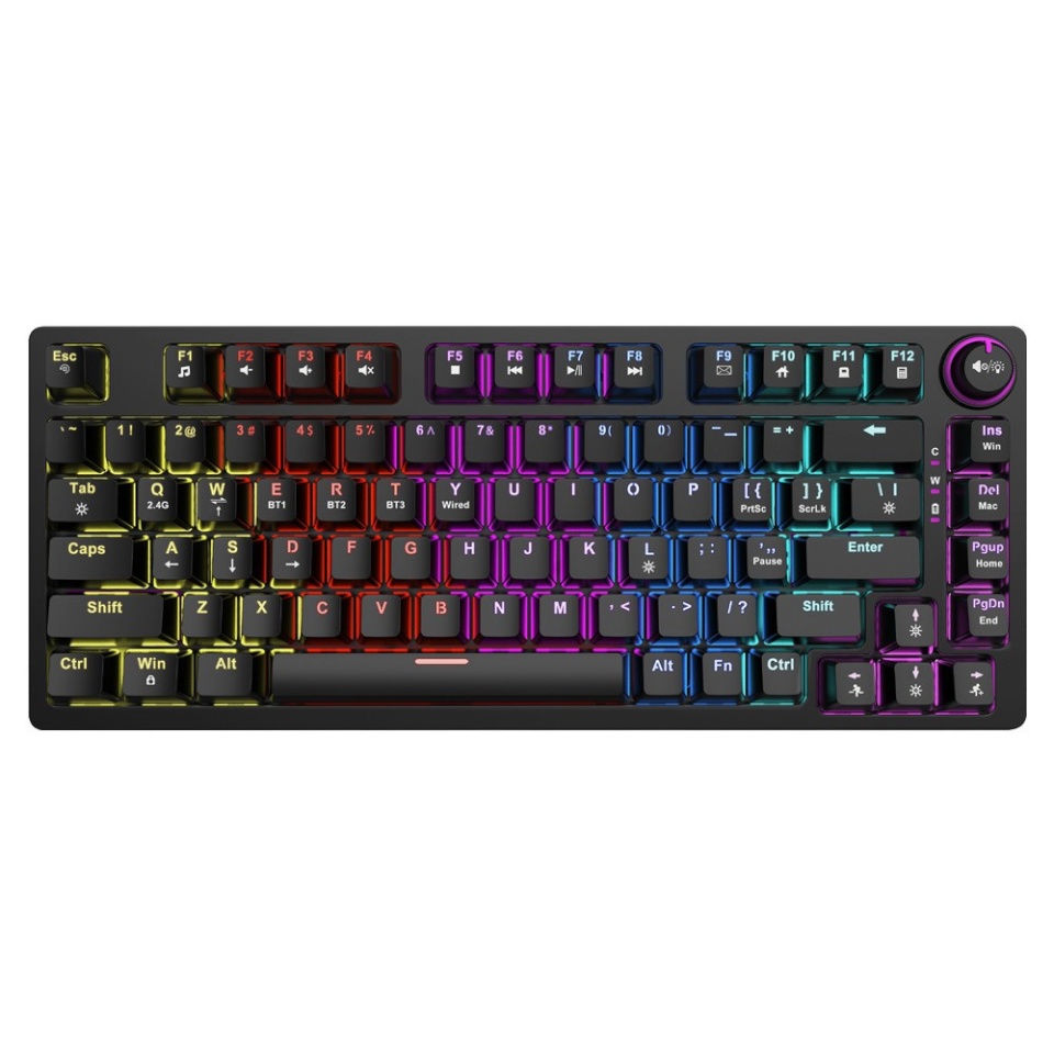 Savio klaviatuur Wireles Keyboard Phenix ABS kollane Savio