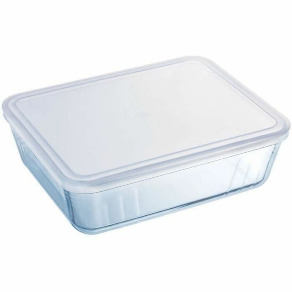 Pyrex Toidu säilitusksrp valge läbipaistev Ristkülikukujuline 1,5 L