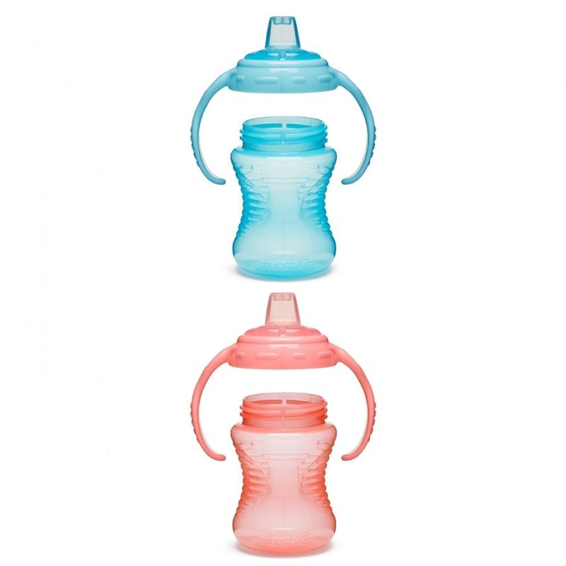 Munchkin MUNCHKIN treeningpudel käepidemetega ja pehme otsikuga, Gentle Transition, sinine, 90460, 118 ml