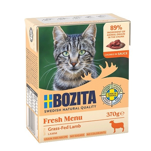 Bozita kassitoit Fresh Menu Lamb in gravy - Wet Cat Food- 370g