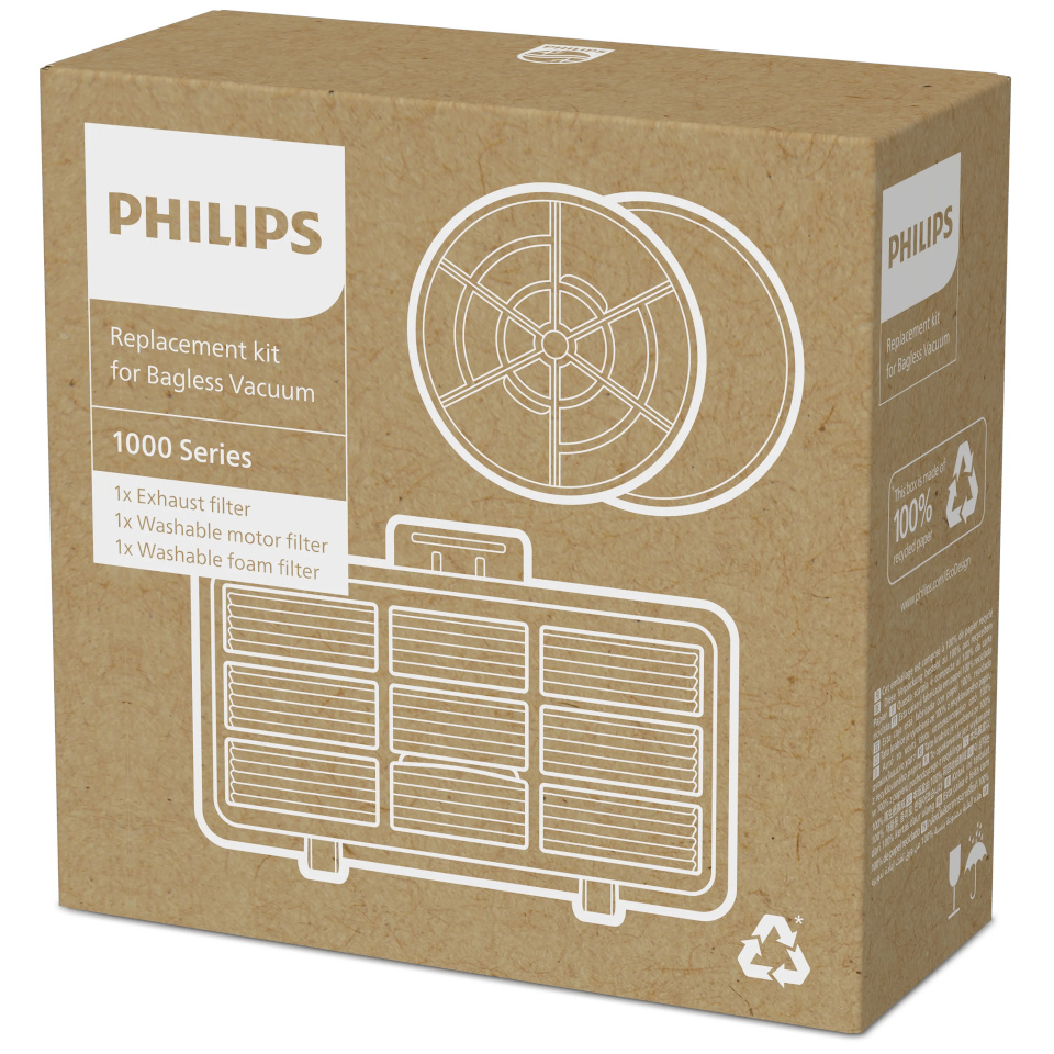 Philips Vacuum Acc Replacement Filter/kit Xv1210/01