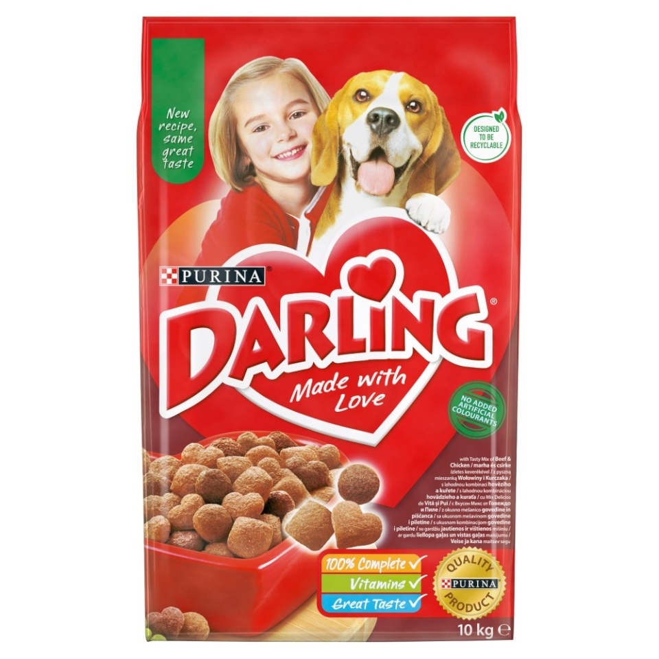 Purina Nestle kuivtoit koerale Darling Beef with Chicken, 10kg