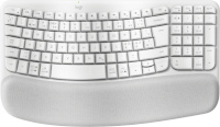Logitech klaviatuur Wave Keys SWE (W), valge