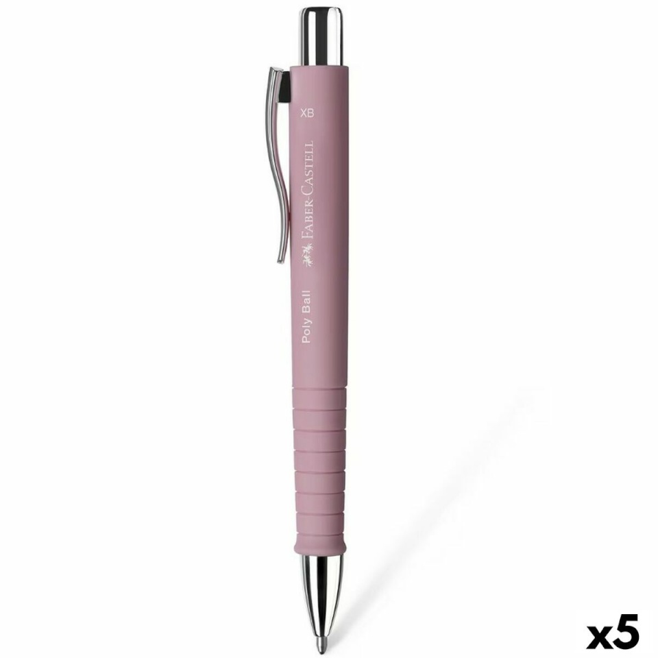 Faber-Castell pastapliiats Poly Ball XB roosa 5tk