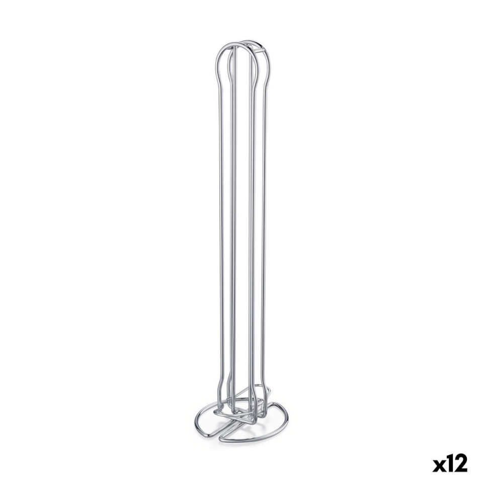 Quttin kohvikapsli organisaator Hõbedane Raud 10x9x37,5cm (12 Ühikut)