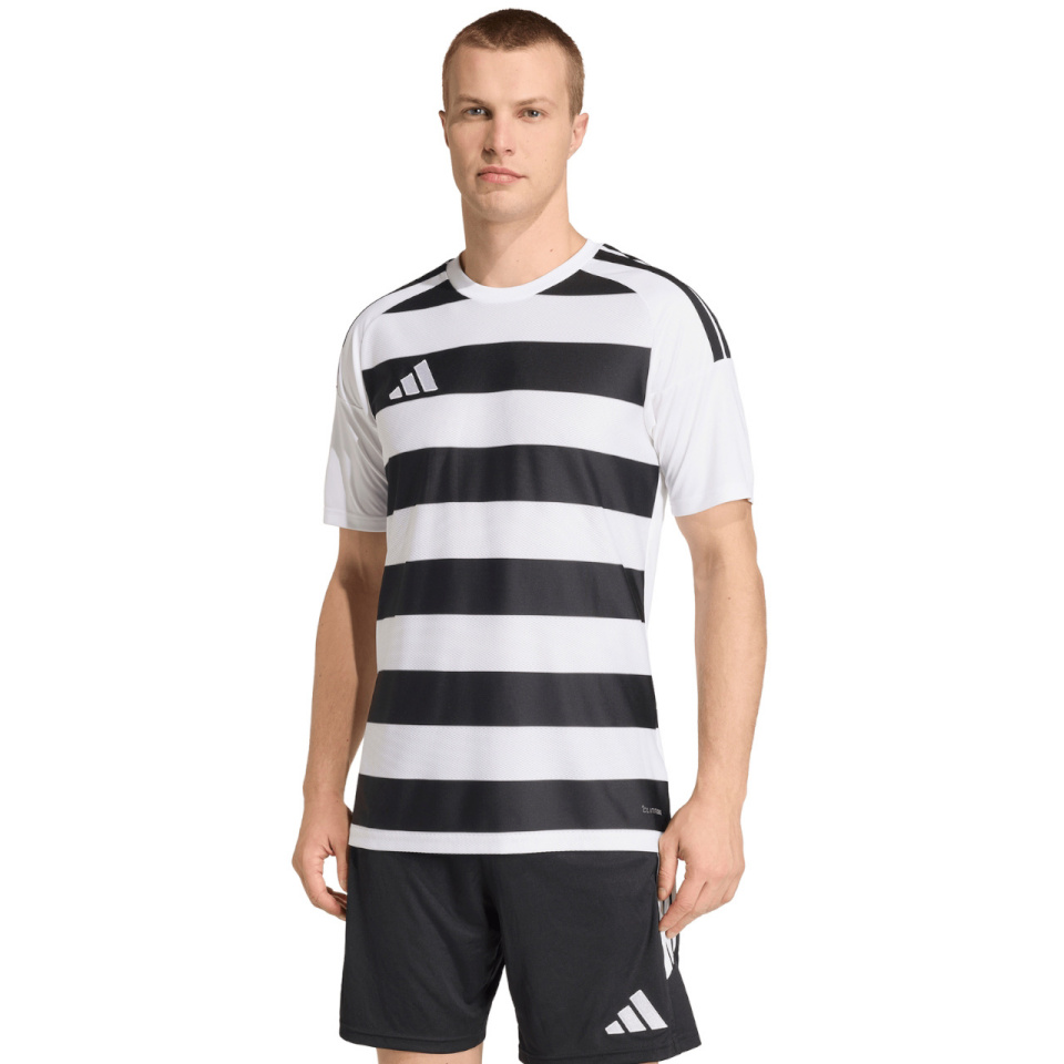 Adidas Teamwear T-särk meestele Hooped 26 Jersey valge-must KS6949 suurus XL
