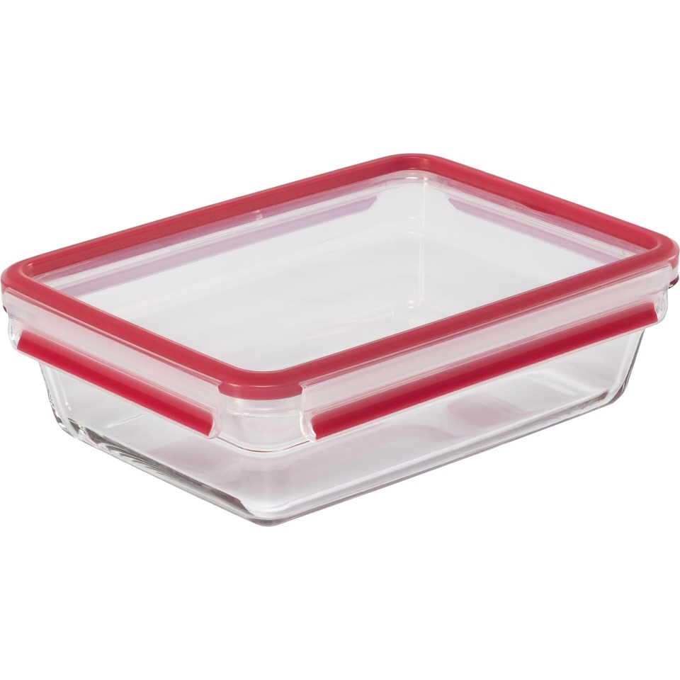 Emsa Clip&Close Glass Food Container, Square 2 L