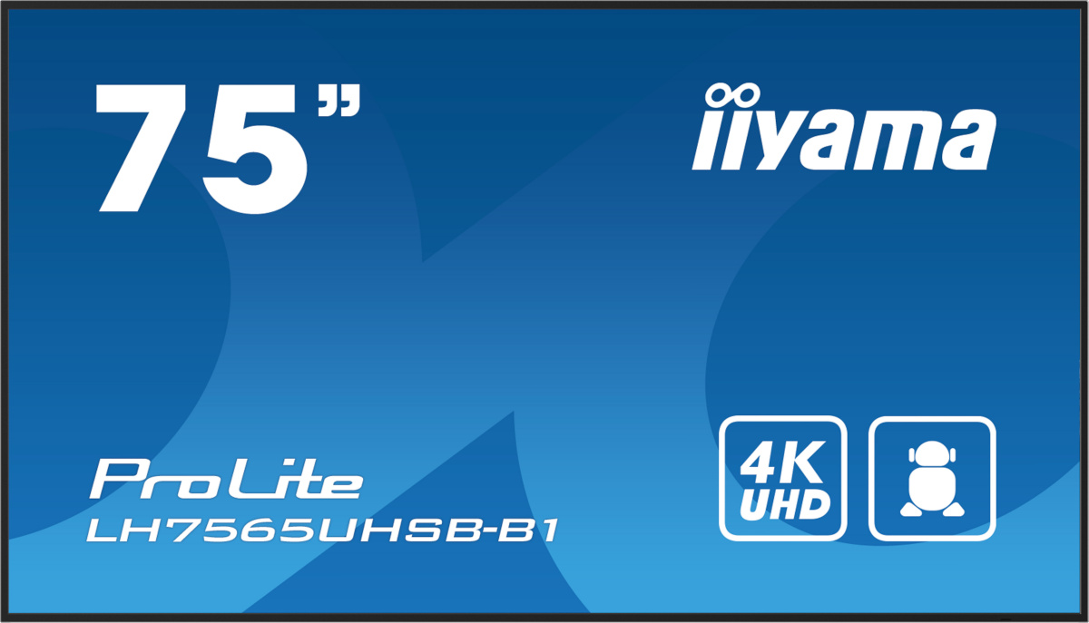 Iiyama esitlusekraan Digital Signage LH7575UHS-B1AG LH7575UHSB1AG (LH7575UHS-B1AG)