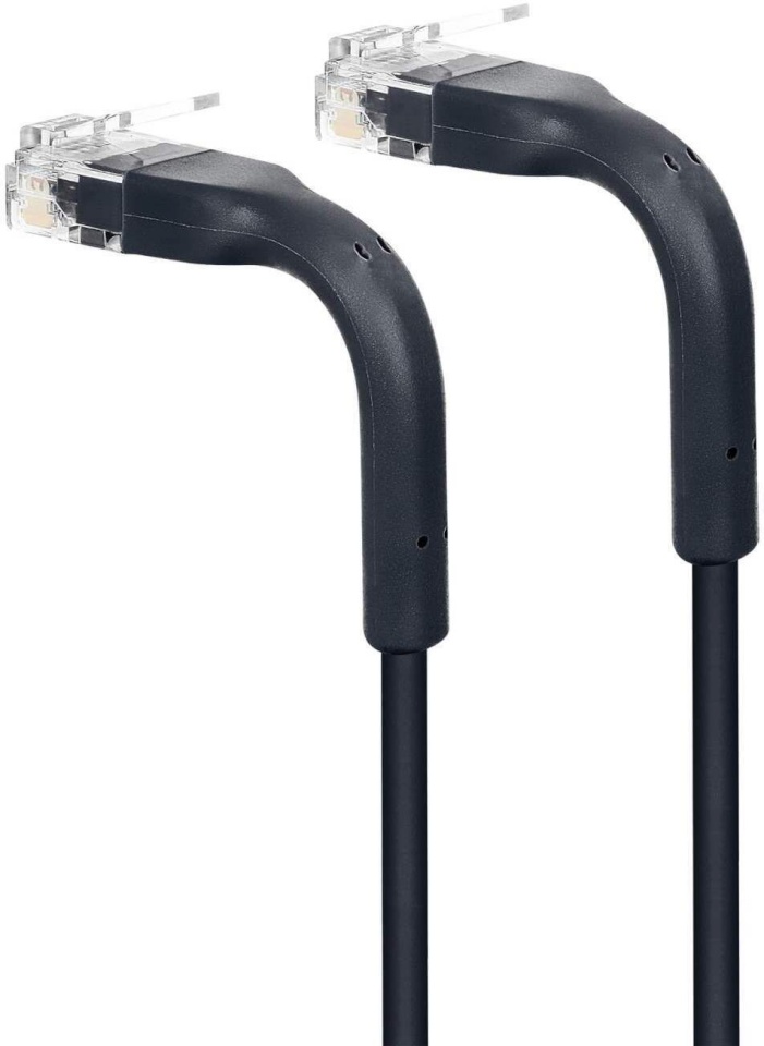 Fuj:tech võrgukaabel CAT6A U/UTP, painduv, 1m, must