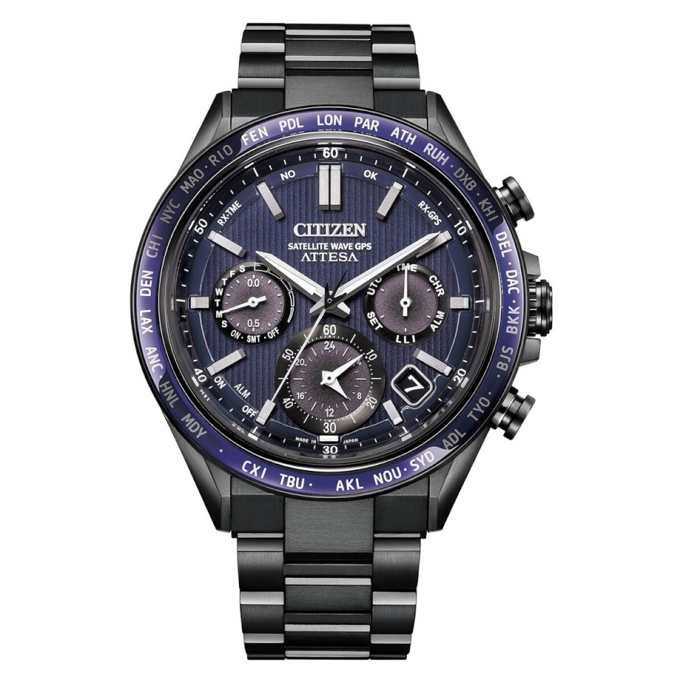 Citizen meeste kell ATTESA TITANIUM must (Ø 44,5mm)