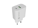Natec Ribera USB Charger 1X USB-A + 1X USB-C 20W, valge