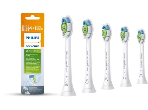 Philips lisaharjad Sonicare W2 Optimal White, valge, 4+1tk (HX6065/10)