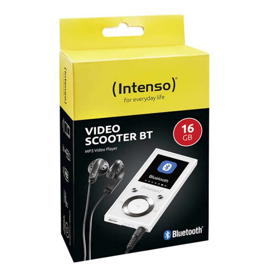 Intenso mp3-mängija MP3 Player Video Scooter 16 GB, 1,8" LCD, valge