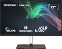 Viewsonic monitor VP2776T-4K LED Fotografie Monitor 68,47 cm (27 Zoll) 98% DCI-P3, 100% sRGB, Pantone, USB-C Docking, 4K UHD, 16:9, 5ms, IPS, 400cd/m², 60Hz,